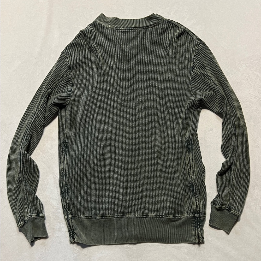 FP ONE Free people Lupo Bomber Cardi - Nevergreen sweater jacket knit Coachella - Picture 11 of 13